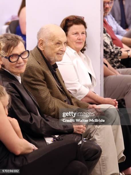 Barbara Siman and Charles Strouse during the Children's Theatre of Cincinnati presentation for composer Charles Strouse of 'Superman The Musical' at...