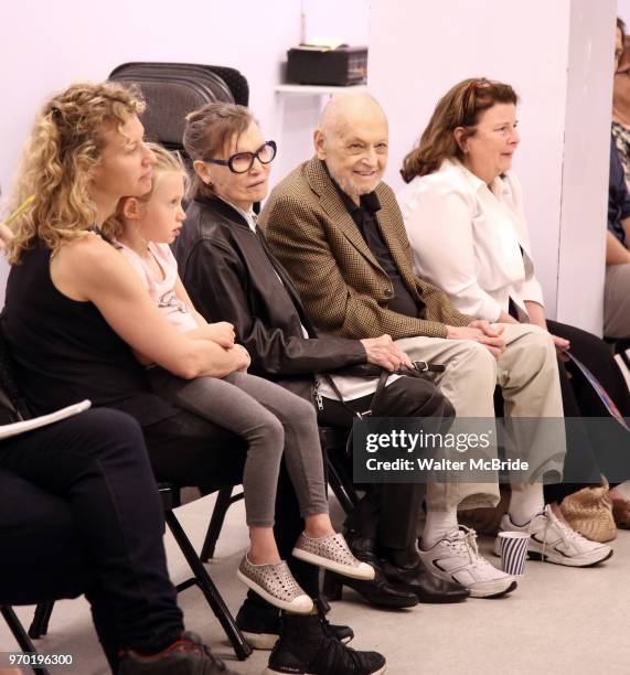 Barbara Siman, Charles Strouse and family during the Children's Theatre of Cincinnati presentation for composer Charles Strouse of 'Superman The...