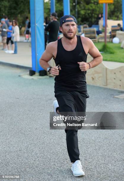 Scott Eastwood attends adidas x Parley 'Run For The Oceans' event, harnessing the power of sport and continued fight against the threat of marine...