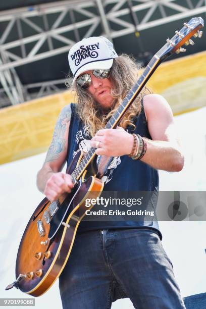 Jaren Johnston of The Cadillac Three performs during the 2018 CMA Music festival at the on June 8, 2018 in