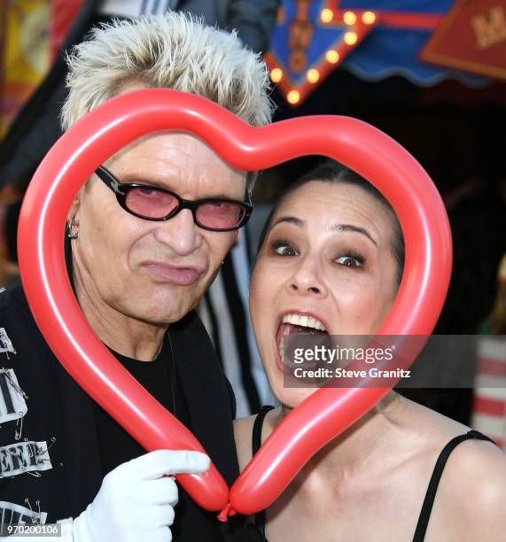 Billy Idol;China Chow arrives at the Moschino Spring/Summer 19 Menswear And Women's Resort Collection at Los Angeles Equestrian Center on June 8,...
