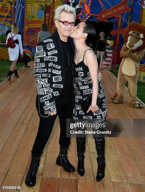 Billy Idol;China Chow arrives at the Moschino Spring/Summer 19 Menswear And Women's Resort Collection at Los Angeles Equestrian Center on June 8,...