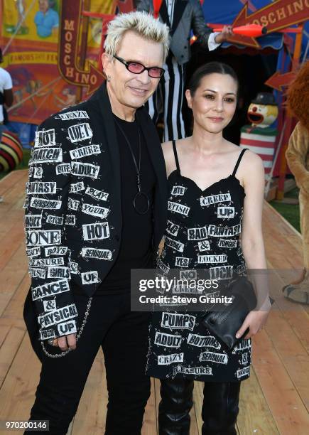 Billy Idol;China Chow arrives at the Moschino Spring/Summer 19 Menswear And Women's Resort Collection at Los Angeles Equestrian Center on June 8,...