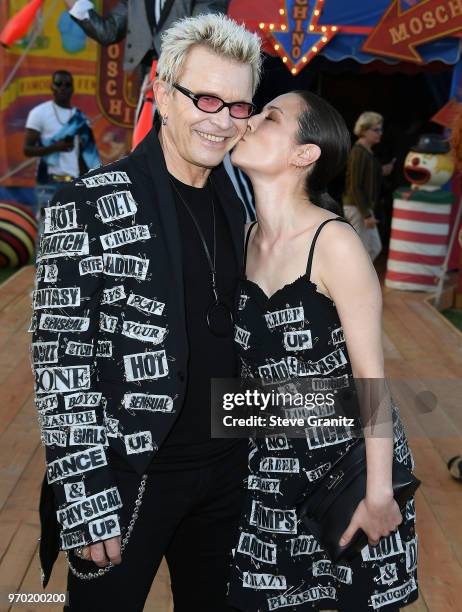 Billy Idol;China Chow arrives at the Moschino Spring/Summer 19 Menswear And Women's Resort Collection at Los Angeles Equestrian Center on June 8,...