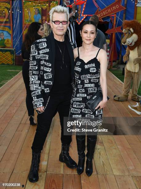 Billy Idol;China Chow arrives at the Moschino Spring/Summer 19 Menswear And Women's Resort Collection at Los Angeles Equestrian Center on June 8,...