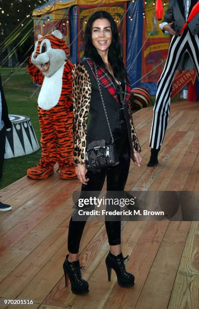 Model/Actress Liberty Ross attends Moschino Spring/Summer 19 Menswear and Women's Resort Collection at the Los Angeles Equestrian Center on June 8,...