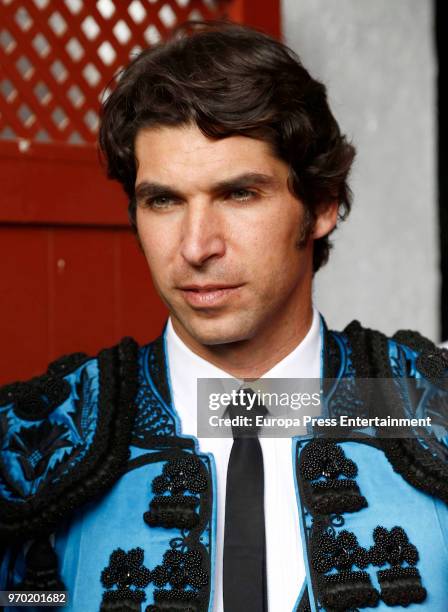 Cayetano Rivera before going out to the bullring on June 2, 2018 in Aranjuez, Spain.