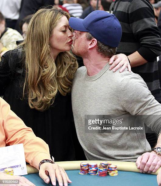 Rebecca Gayheart and Eric Dane attend the 8th Annual World Poker Tour Invitational at Commerce Casino on February 20, 2010 in City of Commerce,...