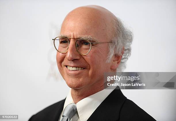 Actor Larry David attends the 2010 Writers Guild Awards at Hyatt Regency Century Plaza Hotel on February 20, 2010 in Los Angeles, California.