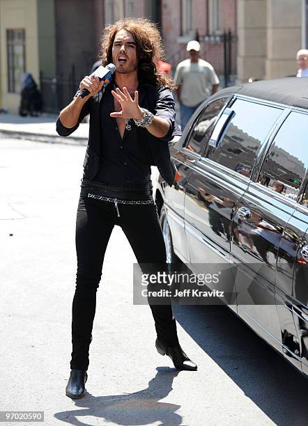 Russell Brand attends the 2008 MTV Video Music Awards Official Press Conference at Paramount Studios on September 4, 2008 in Hollywood, California.