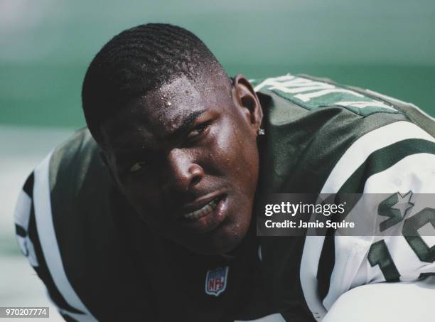 Keyshawn Johnson, Wide Receiver for the New York Jets during the American Football Conference East game against the Indianapolis Colts on 20...