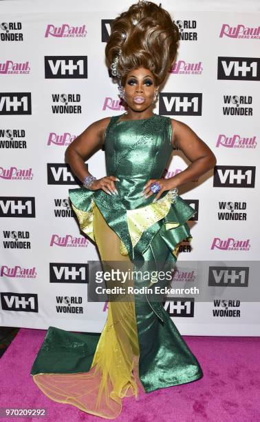 Monet X Change attends VH1's "RuPaul's Drag Race" Season 10 Finale at The Theatre at Ace Hotel on June 8, 2018 in Los Angeles, California.