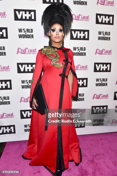 Mariah Balenciaga attends VH1's "RuPaul's Drag Race" Season 10 Finale at The Theatre at Ace Hotel on June 8, 2018 in Los Angeles, California.