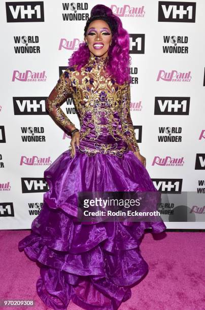 The Vixen attends VH1's "RuPaul's Drag Race" Season 10 Finale at The Theatre at Ace Hotel on June 8, 2018 in Los Angeles, California.