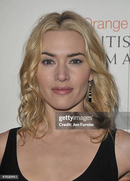 Actress Kate Winslet attends the Orange British Academy Film Awards 2010 at the Royal Opera House on February 21, 2010 in London, England.