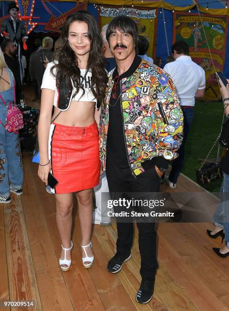 Anthony Kiedis arrives at the Moschino Spring/Summer 19 Menswear And Women's Resort Collection at Los Angeles Equestrian Center on June 8, 2018 in...