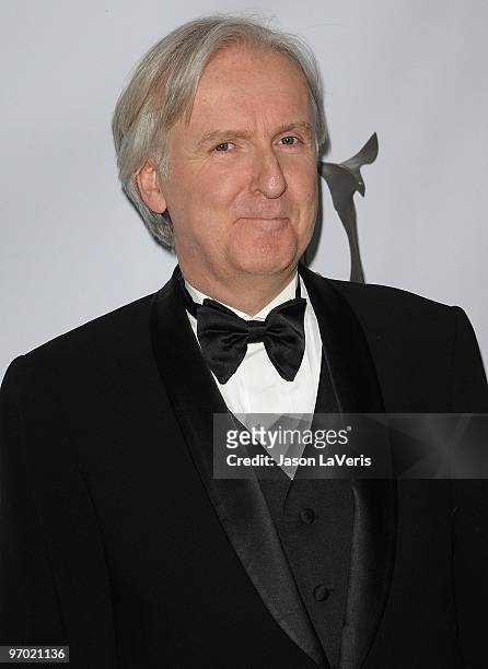 Director James Cameron attends the 2010 Writers Guild Awards at Hyatt Regency Century Plaza Hotel on February 20, 2010 in Los Angeles, California.