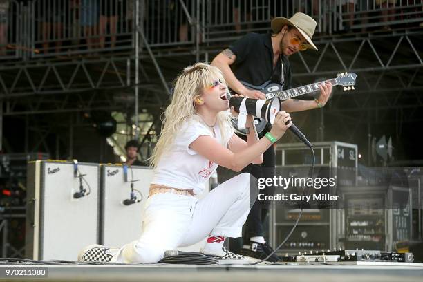 Hayley Williams of Paramore performs in concert during day 2 of the Bonnaroo Music And Arts Festival on June 8, 2018 in Manchester, Tennessee.