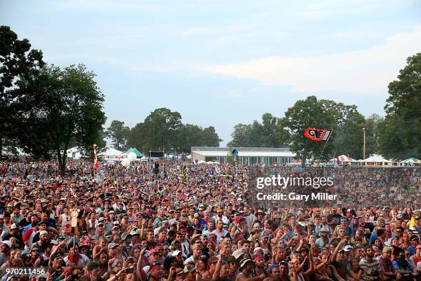 General view of the atmosphere during day 2 of the Bonnaroo Music And Arts Festival on June 8, 2018 in Manchester, Tennessee.