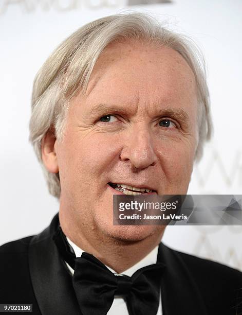 Director James Cameron attends the 2010 Writers Guild Awards at Hyatt Regency Century Plaza Hotel on February 20, 2010 in Los Angeles, California.