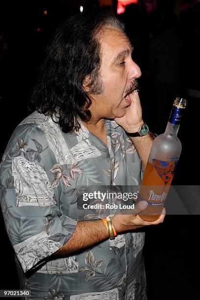 Ron Jeremy attends Three-O Vodka's Rangtang launch party at Quo Nightclub on February 23, 2010 in New York City.