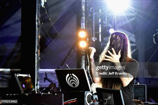 Bassnectar performs on Which Stage during day 2 of the 2018 Bonnaroo Arts And Music Festival on June 8, 2018 in Manchester, Tennessee.