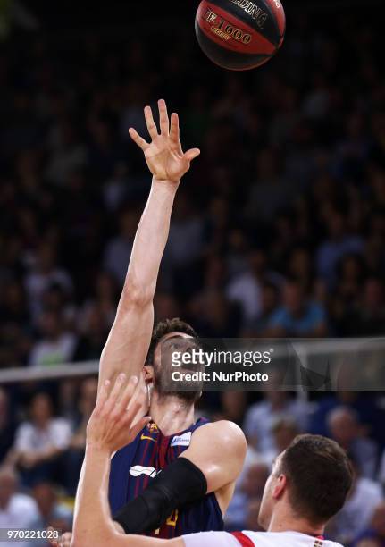 Ante Tomic during the match between FC Barcelona and Baskonia corresponding to the semifinals of the Liga Endesa, on 08th June in Barcelona, Spain. --