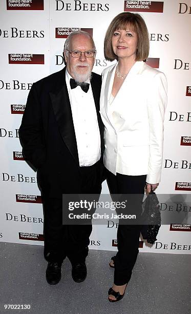 Sir Peter Blake attends the Love Ball London at the Roundhouse on February 23, 2010 in London, England. The event, hosted by Russian model Natalia...