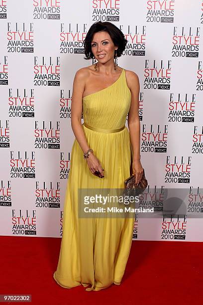 Dannii Minogue arrives for the ELLE Style Awards 2010 at the Grand Connaught Rooms on February 22, 2010 in London, England.