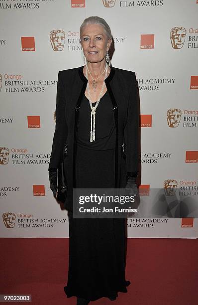 Actress Vanessa Redgrave attends the Orange British Academy Film Awards 2010 at the Royal Opera House on February 21, 2010 in London, England.