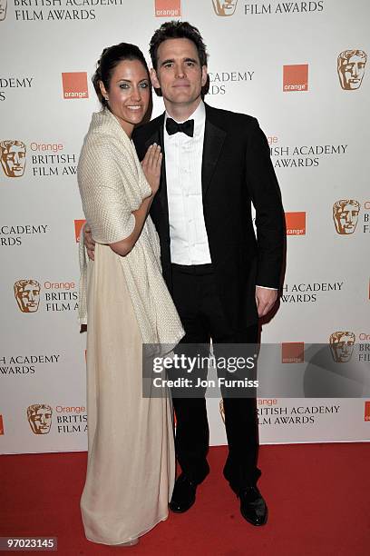 Actor Matt Dillon and guest attend the Orange British Academy Film Awards 2010 at the Royal Opera House on February 21, 2010 in London, England.