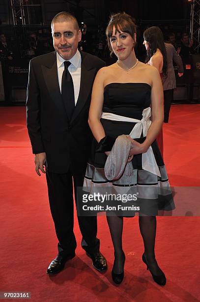 Actor Alfred Molina and guest attends the Orange British Academy Film Awards 2010 at the Royal Opera House on February 21, 2010 in London, England.
