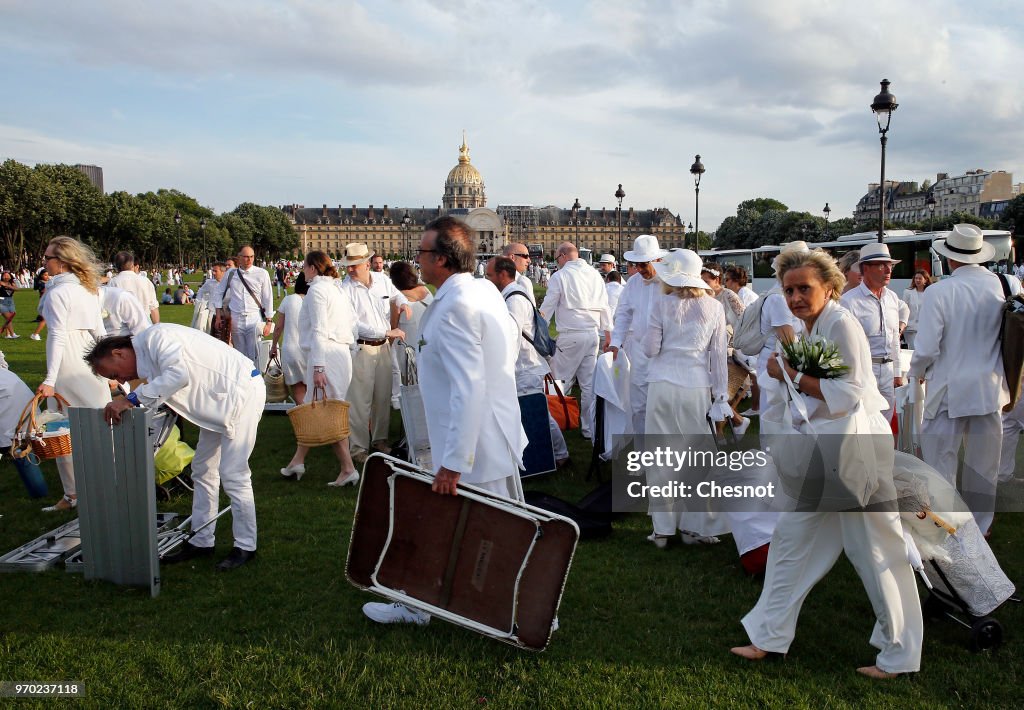 30th 'Diner En Blanc' - Dinner In White In Paris
