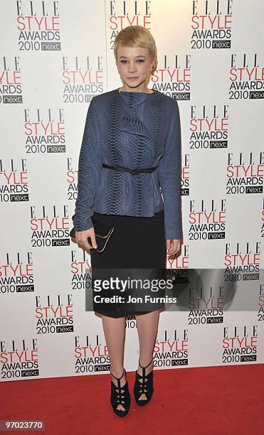 Carey Mulligan attends the ELLE Style Awards 2010 at Grand Connaught Rooms on February 22, 2010 in London, England.