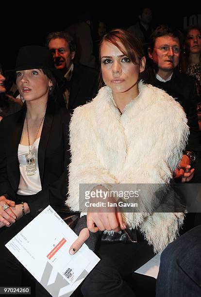 Billie Piper attends the Wintle show at the BFC Show space as part of London Fashion Week Autumn/Winter 2010 on February 24, 2010 in London, England.