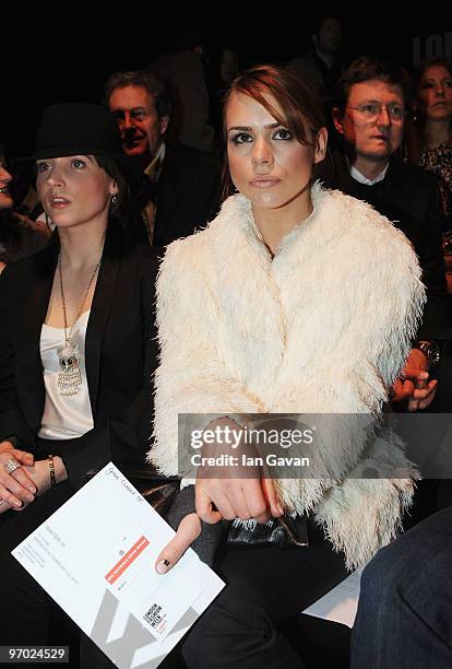 Billie Piper attends the Wintle show at the BFC Show space as part of London Fashion Week Autumn/Winter 2010 on February 24, 2010 in London, England.