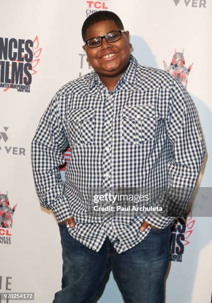 Actor Akinyele Caldwell attends the 2018 "Dances With Films" premiere of "Reach" at TCL Chinese 6 Theatres on June 8, 2018 in Hollywood, California.