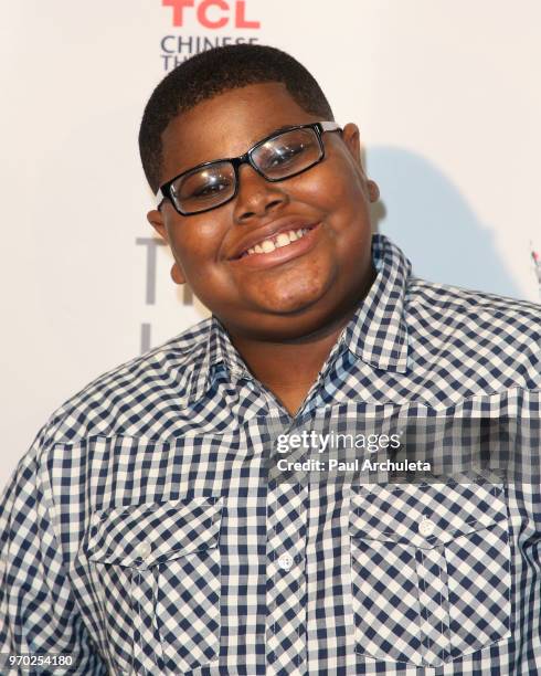 Actor Akinyele Caldwell attends the 2018 "Dances With Films" premiere of "Reach" at TCL Chinese 6 Theatres on June 8, 2018 in Hollywood, California.