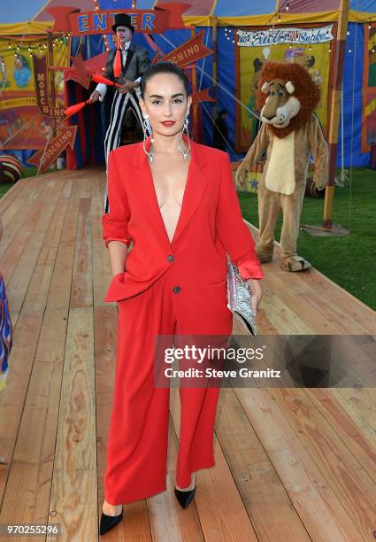 Ana de la Reguera arrives at the Moschino Spring/Summer 19 Menswear And Women's Resort Collection at Los Angeles Equestrian Center on June 8, 2018 in...