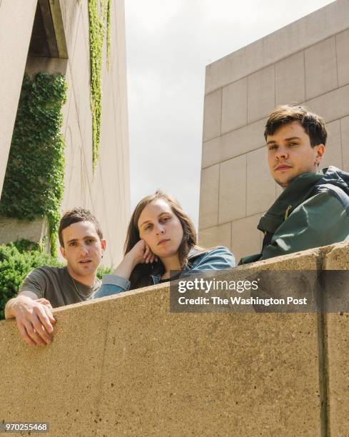 Flasher, from left Daniel Saperstein, Emma Baker and Taylor Mulitz in Washington, D.C. Monday June 4, 2018.