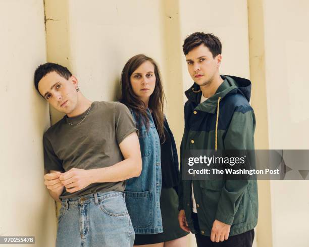 Flasher, from left Daniel Saperstein, Emma Baker and Taylor Mulitz in Washington, D.C. Monday June 4, 2018.