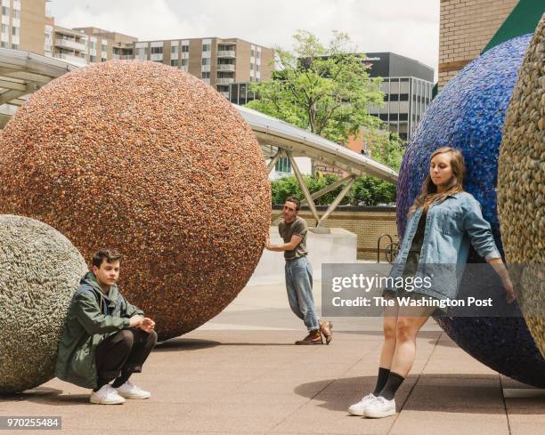 Flasher, from left Daniel Saperstein, Emma Baker and Taylor Mulitz in Washington, D.C. Monday June 4, 2018.