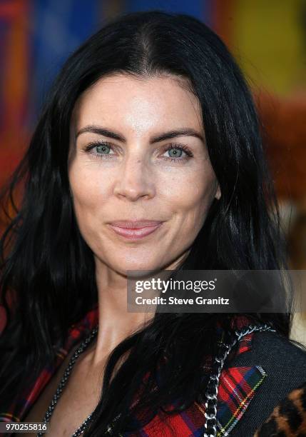 Liberty Ross arrives at the Moschino Spring/Summer 19 Menswear And Women's Resort Collection at Los Angeles Equestrian Center on June 8, 2018 in...