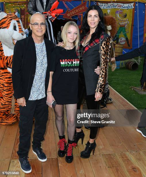 Jimmy Iovine, Skyla Sanders, Liberty Ross arrives at the Moschino Spring/Summer 19 Menswear And Women's Resort Collection at Los Angeles Equestrian...