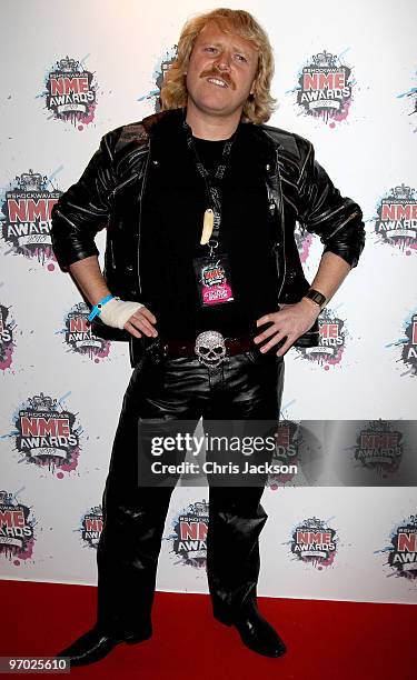 Leigh Francis arrives at the Shockwaves NME Awards 2010 at Brixton Academy on February 24, 2010 in London, England.