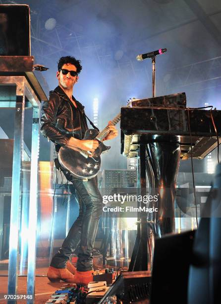 David Macklovitch of Chromeo performs onstage at That Tent during day 2 of the 2018 Bonnaroo Arts And Music Festival on June 8, 2018 in Manchester,...