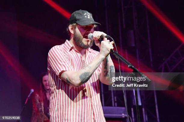 Bon Iver performs onstage during 'Into The Great Wide Open: A Tom Petty Superjam' at This Tent during day 2 of the 2018 Bonnaroo Arts And Music...