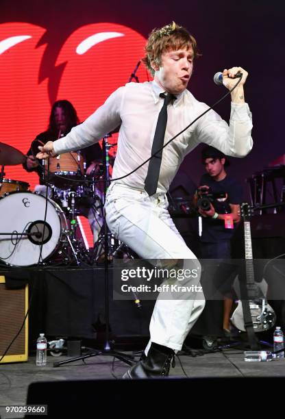 Matt Shultz of Cage The Elephant performs onstage during 'Into The Great Wide Open: A Tom Petty Superjam' at This Tent during day 2 of the 2018...