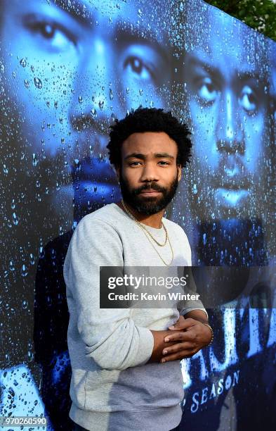 Creator/executive producer/writer/director/actor Donald Glover arrives at FX's "Atlanta Robbin' Season" FYC Event at the Saban Media Center on June...