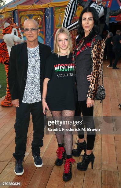 Jimmy Iovine, Skyla Sanders, and Liberty Ross attend Moschino Spring/Summer 19 Menswear and Women's Resort Collection at the Los Angeles Equestrian...